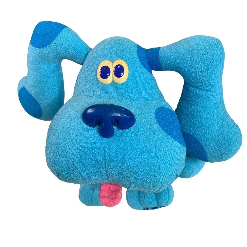 Nick Jr. Vintage 1997 TYCO 7" Plush Blue's Clues Dog Collectible POSE A BLUE